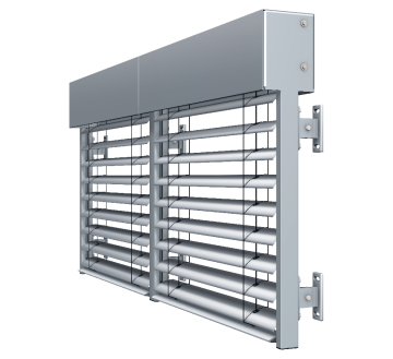 Produktabbildung einer freitragenden Außenjalousie